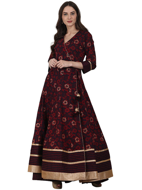 Buy Nayo Women's Cotton Anarkali Kurti(ber0159_Pink_XXL) at Amazon.in